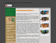 Tablet Screenshot of federacionmexicanadefilatelia.com